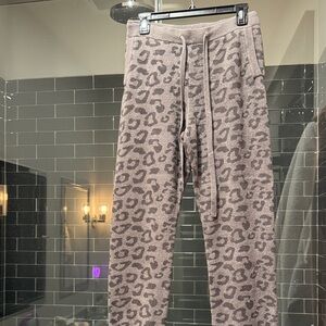 Barefoot Dreams Leopard Print Jogger Pants